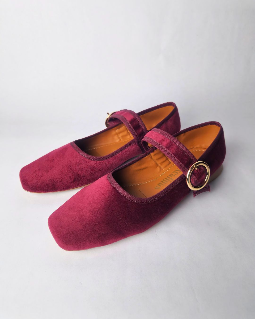 bailarinas bugambilia tono vino intenso hebilla dorada mexcalinas