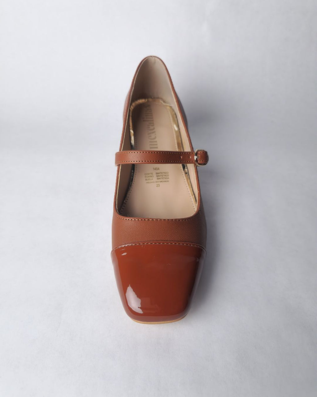 mary jane tonala tono cafe punta charol con correa ajustable mexcalinas