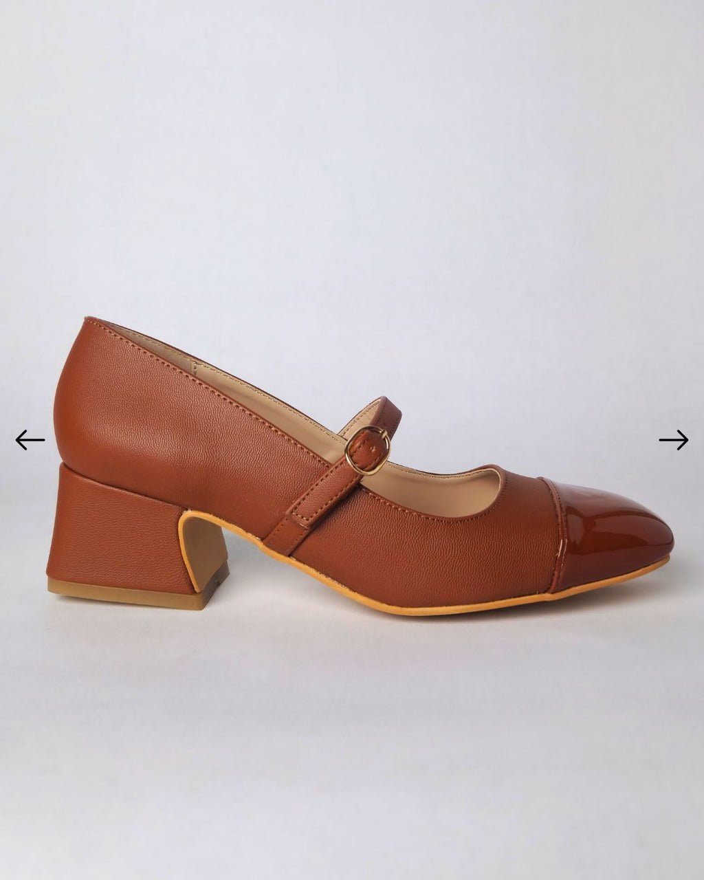 tacon mary jane tonala cafe punta charol sintetico tacon cuadrado mexcalinas