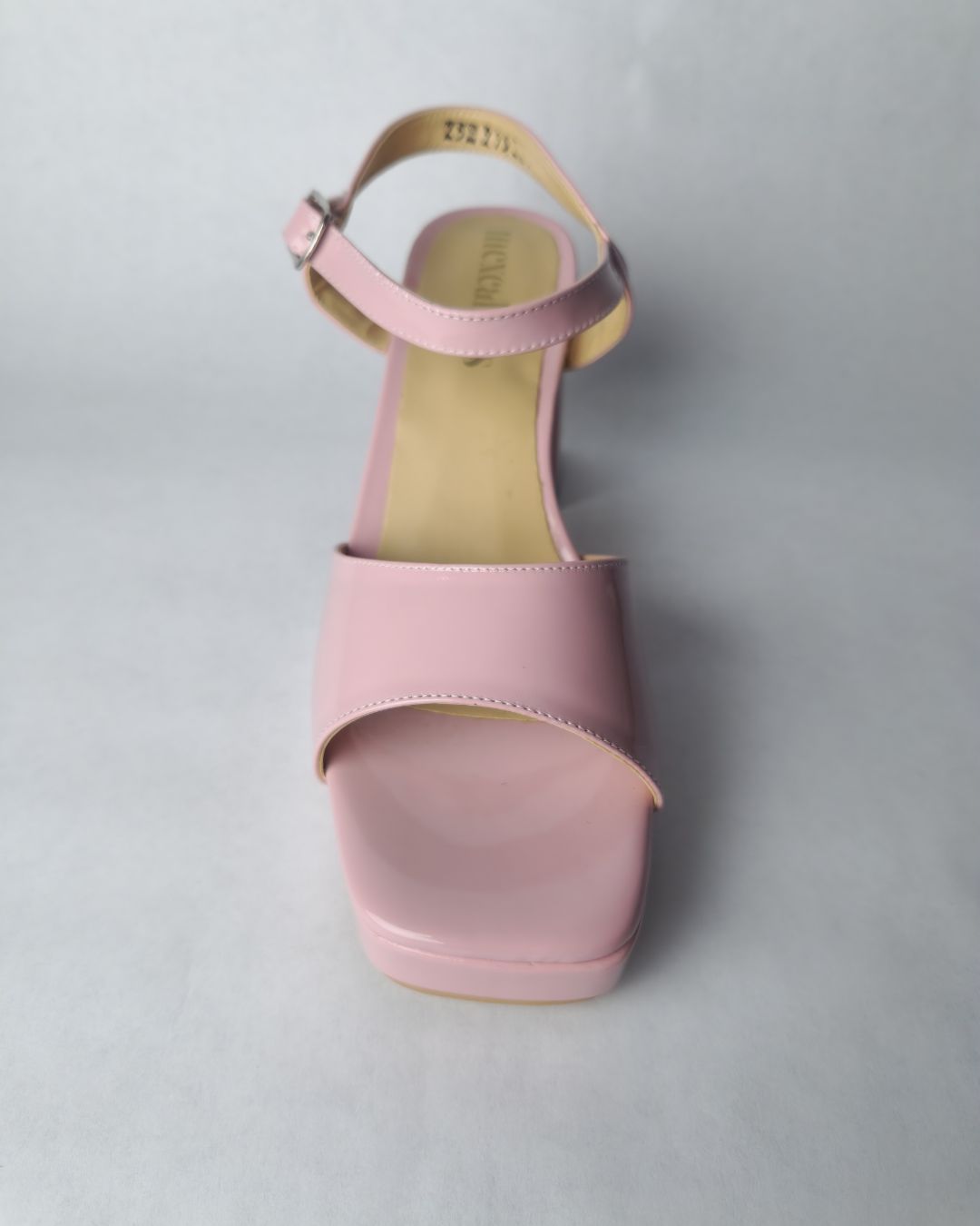 sandalia rosa fiesta punta cuadrada plantilla acolchada mexcalinas