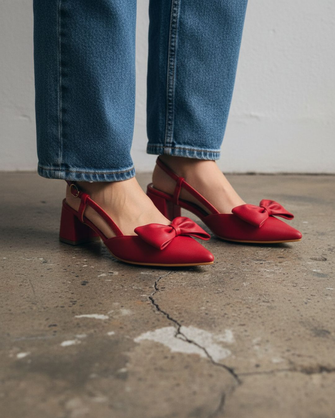 tacon victoria rojo con lazo versatiles elegantes casuales mexcalinas