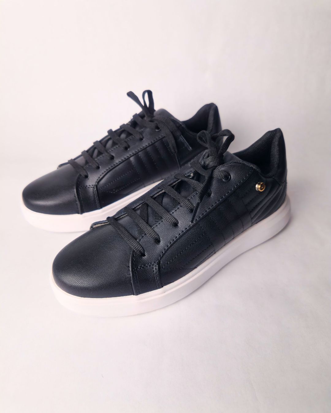 tenis onix negros suela blanca chunky antideslizante plantilla acolchada mexcalinas