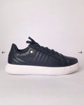 tenis onix negros suela blanca chunky detalle dorado bordados laterales mexcalinas